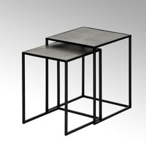 Leggero Beistelltischset schwarz/graphit 