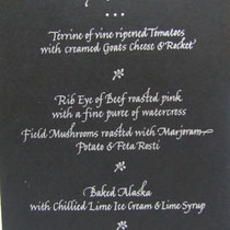 flourished italic script