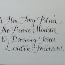 my own flourished copperplate script