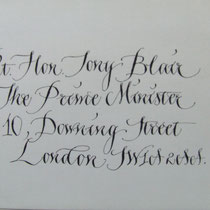 my own flourished copperplate script
