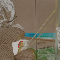 "Animation", Öl auf Leinwand, 130x300cm, zweiteilig, 2008