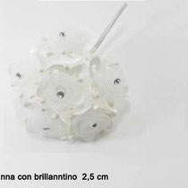 6 fiori con brillantino € 1,50