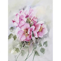 Roses I 2023 (T1) 30x40cm / Watercolour by ©janinaB.