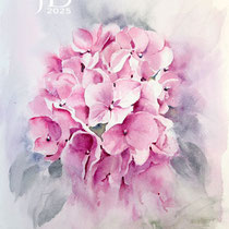 Hydrangea V 2025 (AB2) 20x30cm / Watercolour by ©janinaB.