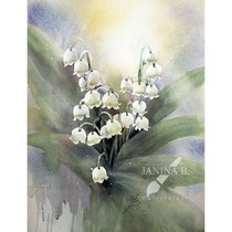lily of the valley_2023 (T1) 30x40cm / Watercolour by ©janinaB.