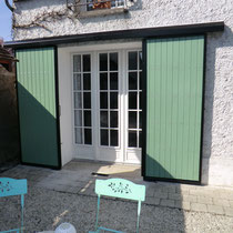 volet coulissant ouvert