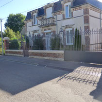 rénovation cloture , portillon , portail.