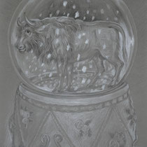 Ur Auerochs, Stift auf Papier 40 x 30 cm