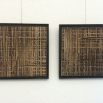 Theresa Zellhuber, Holzgrafik (34x34 cm)  Holz mit Einschnitten; angeflammt; Metallrahmen; je Grafik 249€ ; www.atelier-theresa.de ; Mail: info@atelier-theresa.de