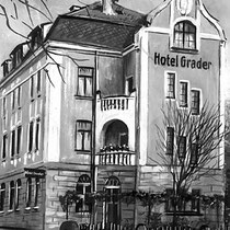 Das Hotel Grader in Neustadt a. d. Waldnaab im Jahr 1905