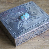 5404 Navajo Cigarette Box c.1930 1x2.5x3.25" $750