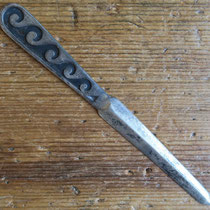 4190 navajo/hopi overlay letter opener c.1950 5" $195 