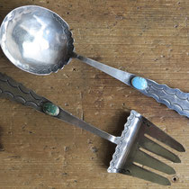 5344 Navajo Serving Set c.1930-50 7.75" $850