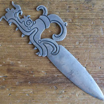 4196 mexican taxco letter opener c.1930-50 2x6" $195