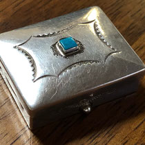 Navajo Pill Box c.1940 1.375x1.625" $285