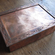 1183 Navajo copper box c.1930-50 4.5x6.5" $650