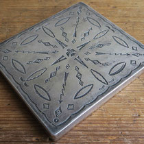 4110 Navajo Cigarette Box c.1930 3.25x3.5" $1200