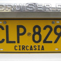 Columbianische Autonummer eines Barones