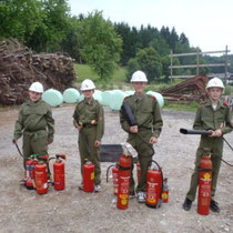 Feuerlöscherübung Juni 2011