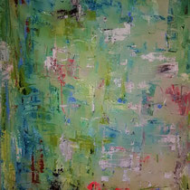Groen landschap, 90x120cm, uitgeleend