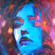 Mik, 40x50cm, gemengde technieken, verkocht