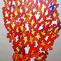 A king is born, 50x70cm, ingelijst