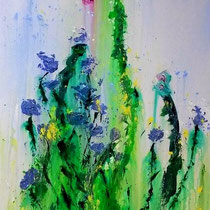 Vingerhoedskruid, 90x120cm, acryl op doek