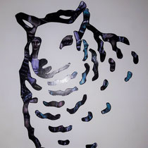 Wolf (in schaapskleren) 80x80cm