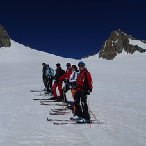 Sur le haut du Glacier du Géant