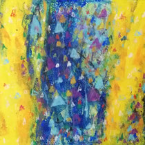 Michael F. Wyss, Musik Franz Schubert, Symphonie Nr. 8, Acryl, 42x30 cm, 2024