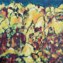 Michael F. Wyss, Seelenlandschaft, Acryl, 50x50cm, 2018