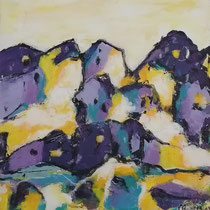 Michael F. Wyss, Phantasie Süden, Acryl, 40x40cm, 2013
