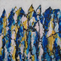 Michael F. Wyss, Ohne Titel, Rosa, Acryl, 40x40cm, 2019