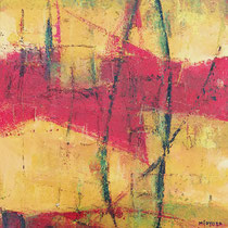Michael F. Wyss, Auf dem Sprung, Acryl, 50x50cm, 2020