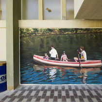 THE LIFE BEFORE - 1993 . Memory of a canoë day with my father, a friend and his fatherPiscine de Cognac (16) 2020