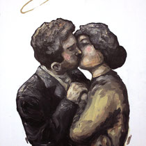 Notre amour pour toujours // 35x21cm // huile sur toile 