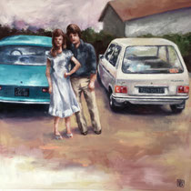 couple -  60x60cm  -  oil on canvas  - 2018