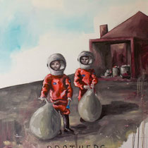 Brothers huile sur toile // 160x90cm  