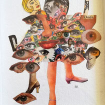 Collage Dada 2     40x30cm  Obiektrahmen