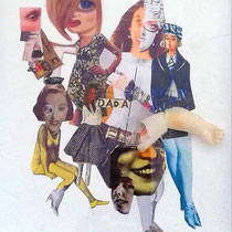 Collage Dada 3   40x30cm Objektrahmen