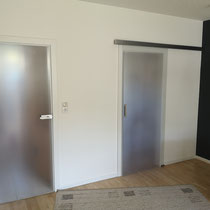 Montage Glastür Glasschiebetür