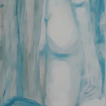 "Ira & Nelson", Acryl auf Leinwand, 200 x 55 cm, unverkäuflich