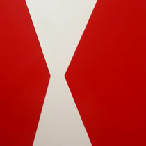 Horizonte IX, Folie auf Plattenträger, 80 x 30 cm