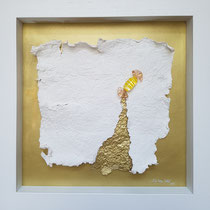 "The key to your heart III" 35 x 35 cm, Erinnerung an Oma-key!