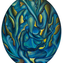 Anima e Natura, 2019, tempera su tela, 50x60