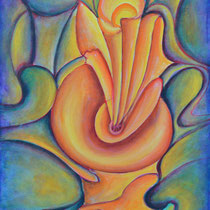 Natività, 2015, tecnica mista su tavola, 50x70