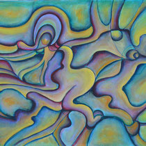 Sogno, 2015, tecnica mista su tavola, 83x60 