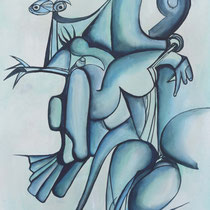 Compenetrazione universale, 2013, tecnica mista su tavola, 97x115