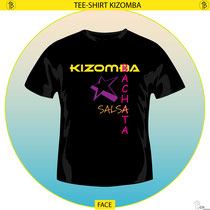 Visuel T-shirt Kizomba Bachata et Salsa