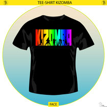 Visuel T-shirt Kizomba Arc en Ciel